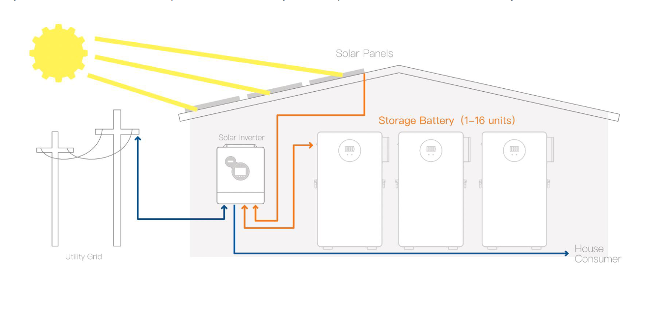 SRNE 16kWh Lithium Battery (SR-SE16B-Pro), 51.2V 314Ah